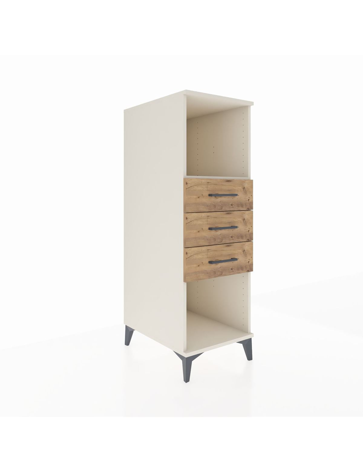 Kronos Dolap Tek Raflı 3 Çekmeceli 44x59x134 Aytaşı-Çam