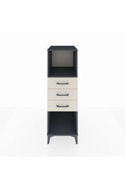 Kronos Dolap Tek Raflı 3 Çekmeceli 44x59x134 Antrasit-Aytaşı