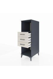 Kronos Dolap Tek Raflı 3 Çekmeceli 44x59x134 Antrasit-Aytaşı