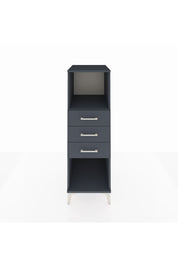 Kronos Dolap Tek Raflı 3 Çekmeceli 44x59x134 Antrasit-Antrasit