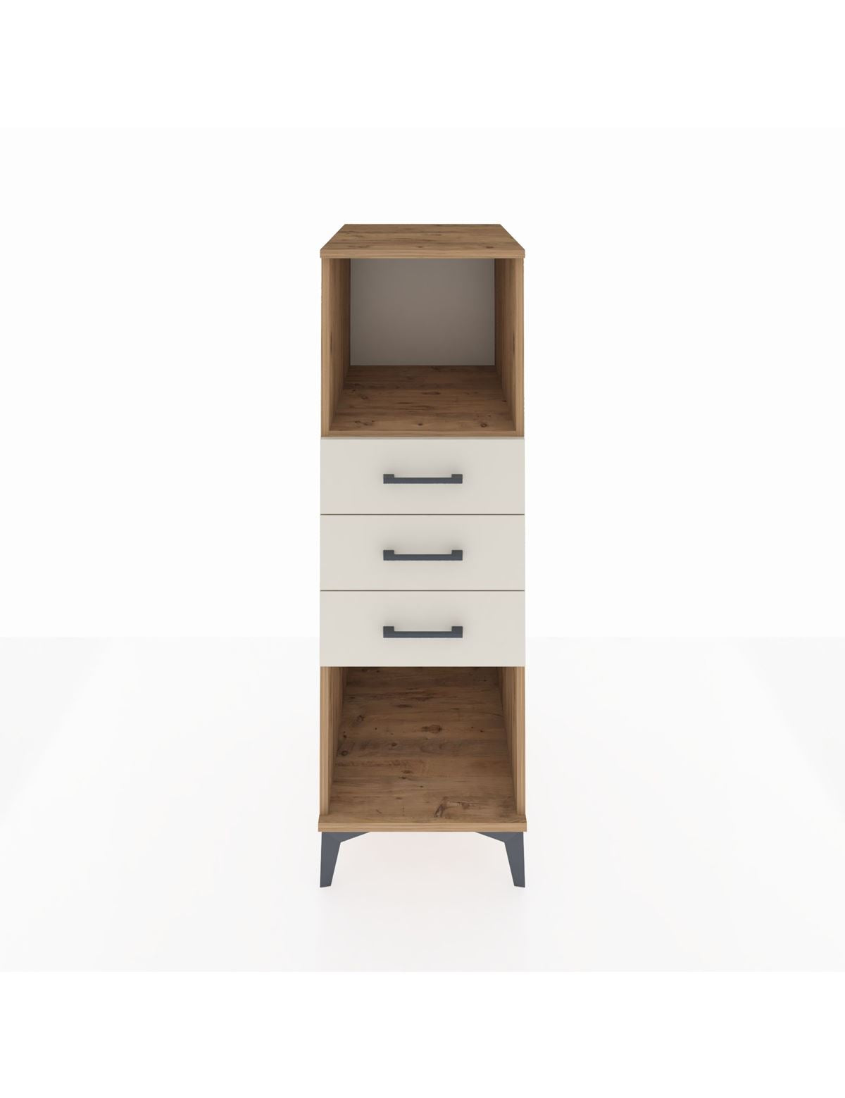 Kronos Dolap Tek Raflı 3 Çekmeceli 44x59x134 Çam-Aytaşı