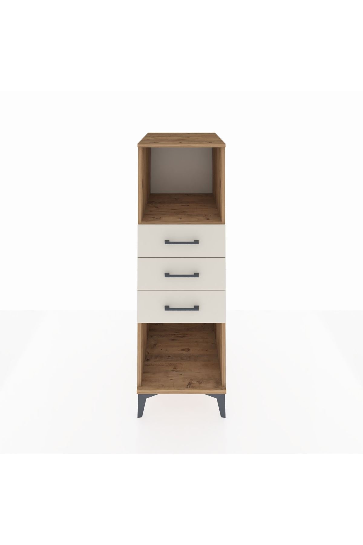 Kronos Dolap Tek Raflı 3 Çekmeceli 44x59x134 Çam-Aytaşı