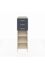 Kronos Dolap 2 Raflı 3 Çekmeceli 44x59x134 Aytaşı-Antrasit