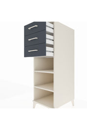 Kronos Dolap 2 Raflı 3 Çekmeceli 44x59x134 Aytaşı-Antrasit