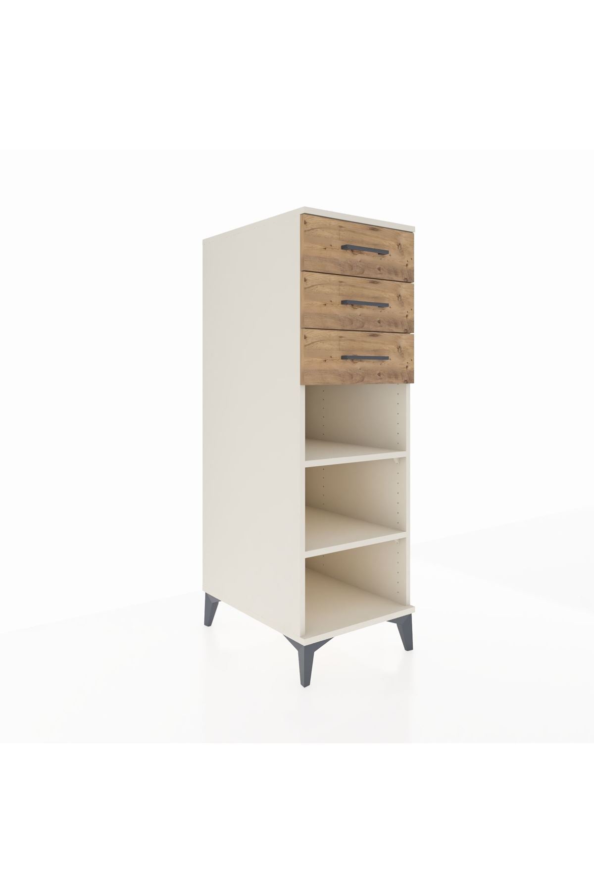 Kronos Dolap 2 Raflı 3 Çekmeceli 44x59x134 Aytaşı-Çam