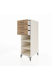 Kronos Dolap 2 Raflı 3 Çekmeceli 44x59x134 Aytaşı-Çam