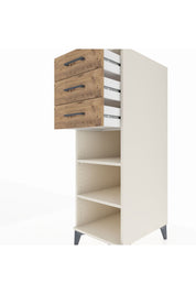 Kronos Dolap 2 Raflı 3 Çekmeceli 44x59x134 Aytaşı-Çam