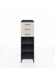 Kronos Dolap 2 Raflı 3 Çekmeceli 44x59x134 Antrasit-Aytaşı