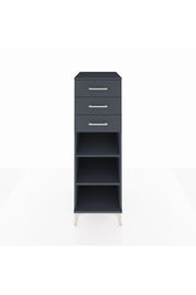 Kronos Dolap 2 Raflı 3 Çekmeceli 44x59x134 Antrasit-Antrasit