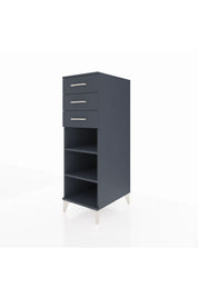 Kronos Dolap 2 Raflı 3 Çekmeceli 44x59x134 Antrasit-Antrasit