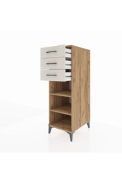Kronos Dolap 2 Raflı 3 Çekmeceli 44x59x134 Çam-Aytaşı