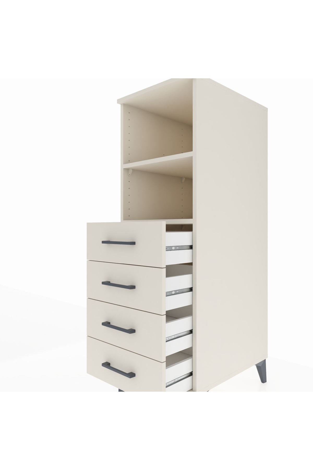 Kronos Dolap 2 Raflı 4 Çekmeceli 44x59x134 Aytaşı-Aytaşı