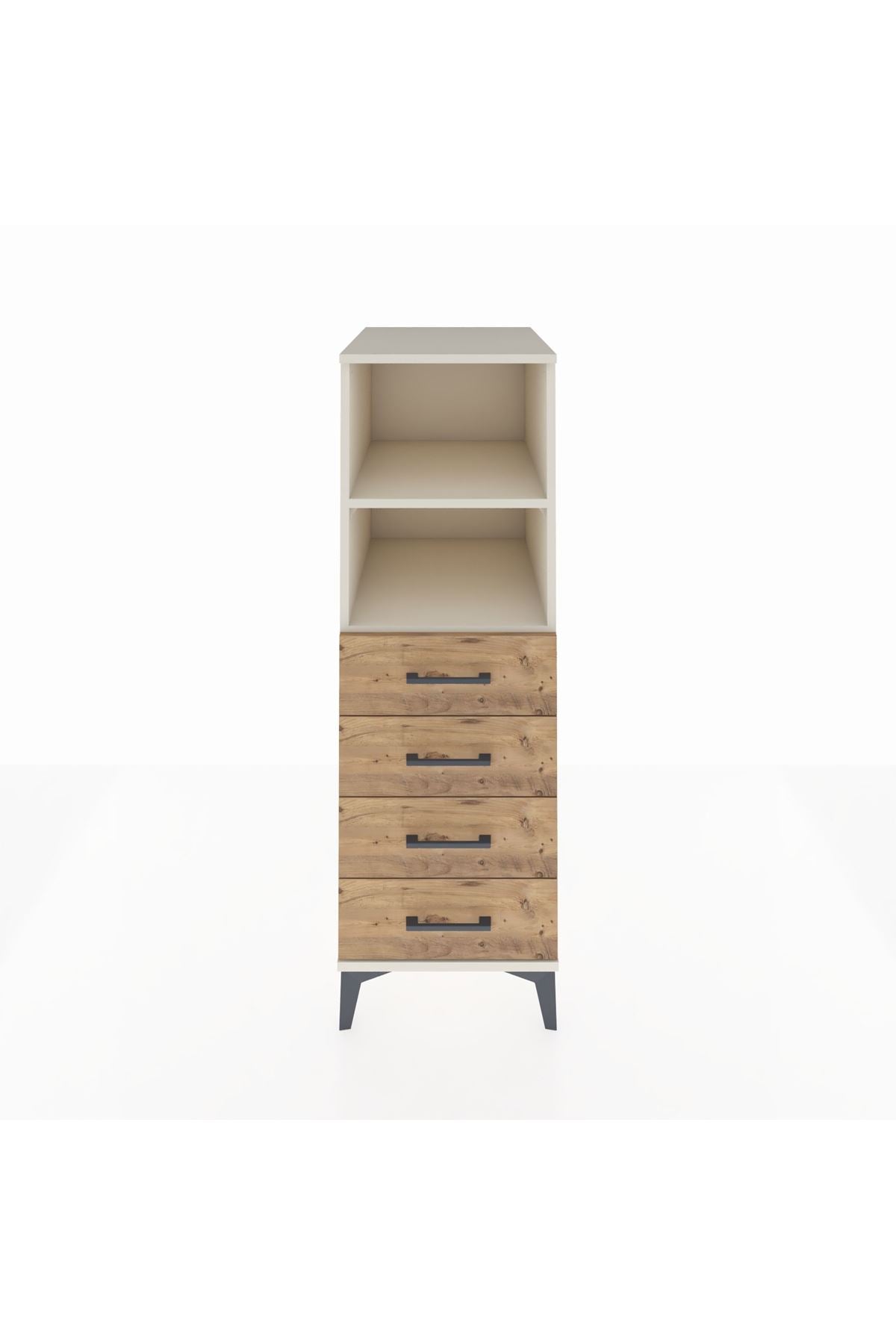 Kronos Dolap 2 Raflı 4 Çekmeceli 44x59x134 Aytaşı-Çam