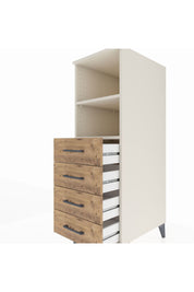 Kronos Dolap 2 Raflı 4 Çekmeceli 44x59x134 Aytaşı-Çam