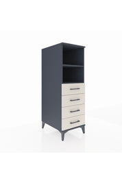 Kronos Dolap 2 Raflı 4 Çekmeceli 44x59x134 Antrasit-Aytaşı