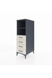 Kronos Dolap 2 Raflı 4 Çekmeceli 44x59x134 Antrasit-Aytaşı