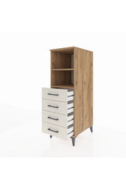 Kronos Dolap 2 Raflı 4 Çekmeceli 44x59x134 Çam-Aytaşı