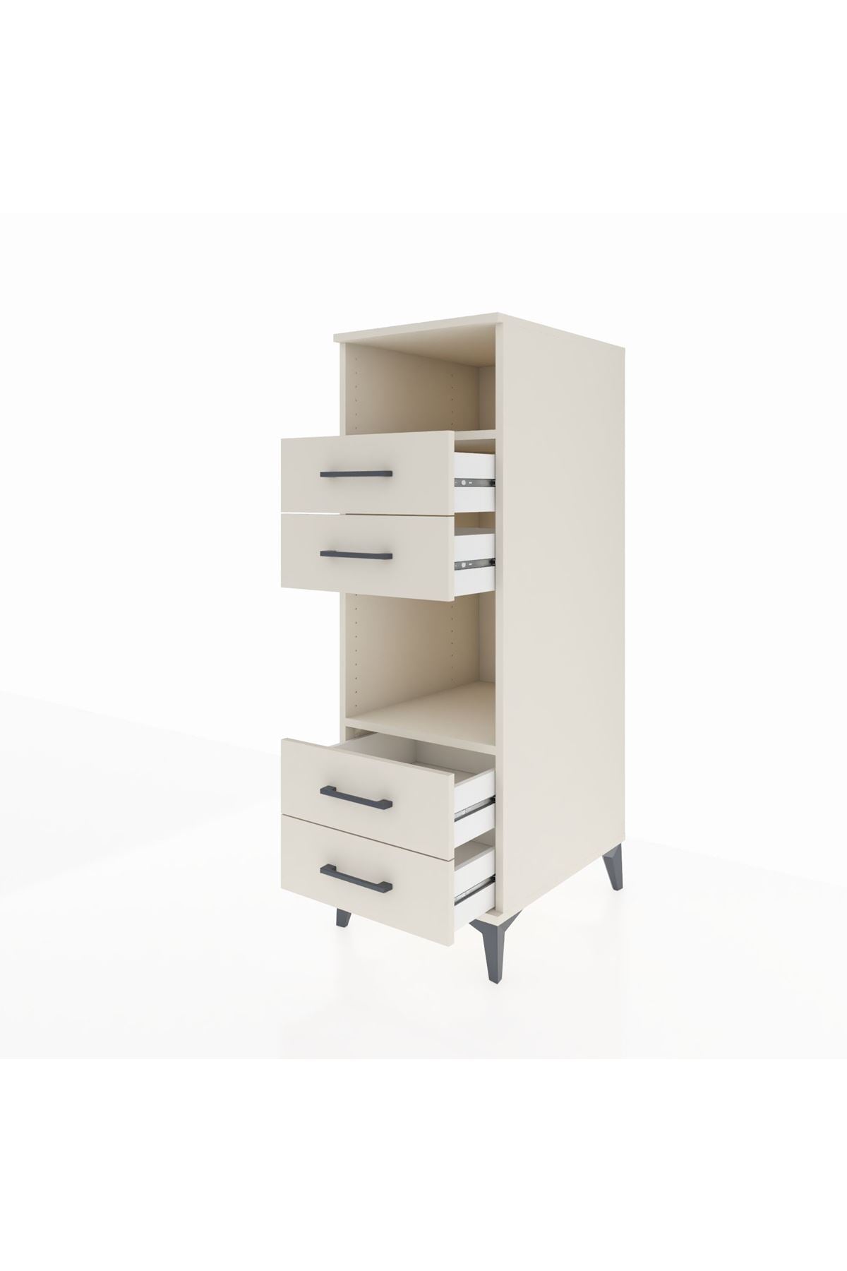 Kronos Dolap 2 Raflı 4 Çekmeceli 44x59x134 Aytaşı-Aytaşı