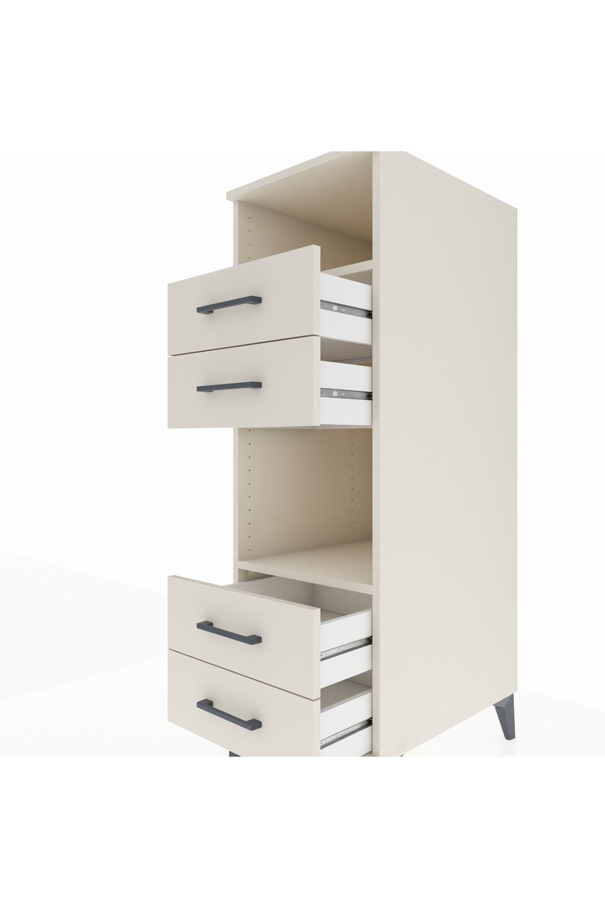 Kronos Dolap 2 Raflı 4 Çekmeceli 44x59x134 Aytaşı-Aytaşı