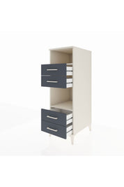 Kronos Dolap 2 Raflı 4 Çekmeceli 44x59x134 Aytaşı-Antrasit