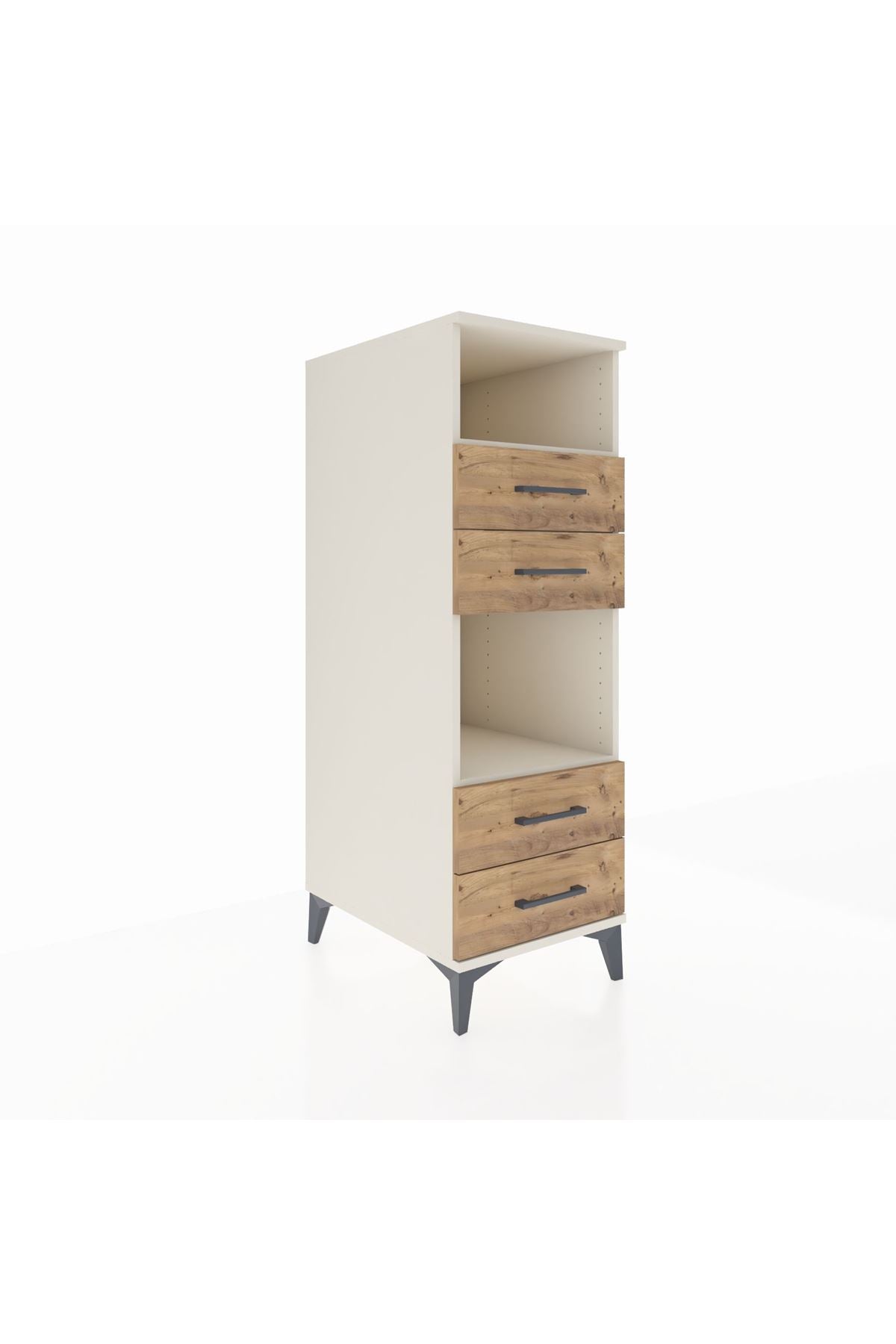 Kronos Dolap 2 Raflı 4 Çekmeceli 44x59x134 Aytaşı-Çam