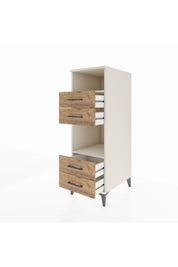 Kronos Dolap 2 Raflı 4 Çekmeceli 44x59x134 Aytaşı-Çam