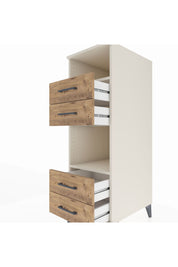 Kronos Dolap 2 Raflı 4 Çekmeceli 44x59x134 Aytaşı-Çam