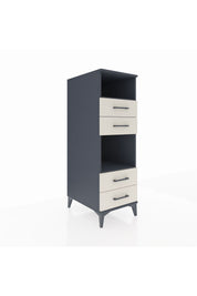 Kronos Dolap 2 Raflı 4 Çekmeceli 44x59x134 Antrasit-Aytaşı