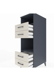Kronos Dolap 2 Raflı 4 Çekmeceli 44x59x134 Antrasit-Aytaşı