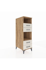 Kronos Dolap 2 Raflı 4 Çekmeceli 44x59x134 Çam-Aytaşı
