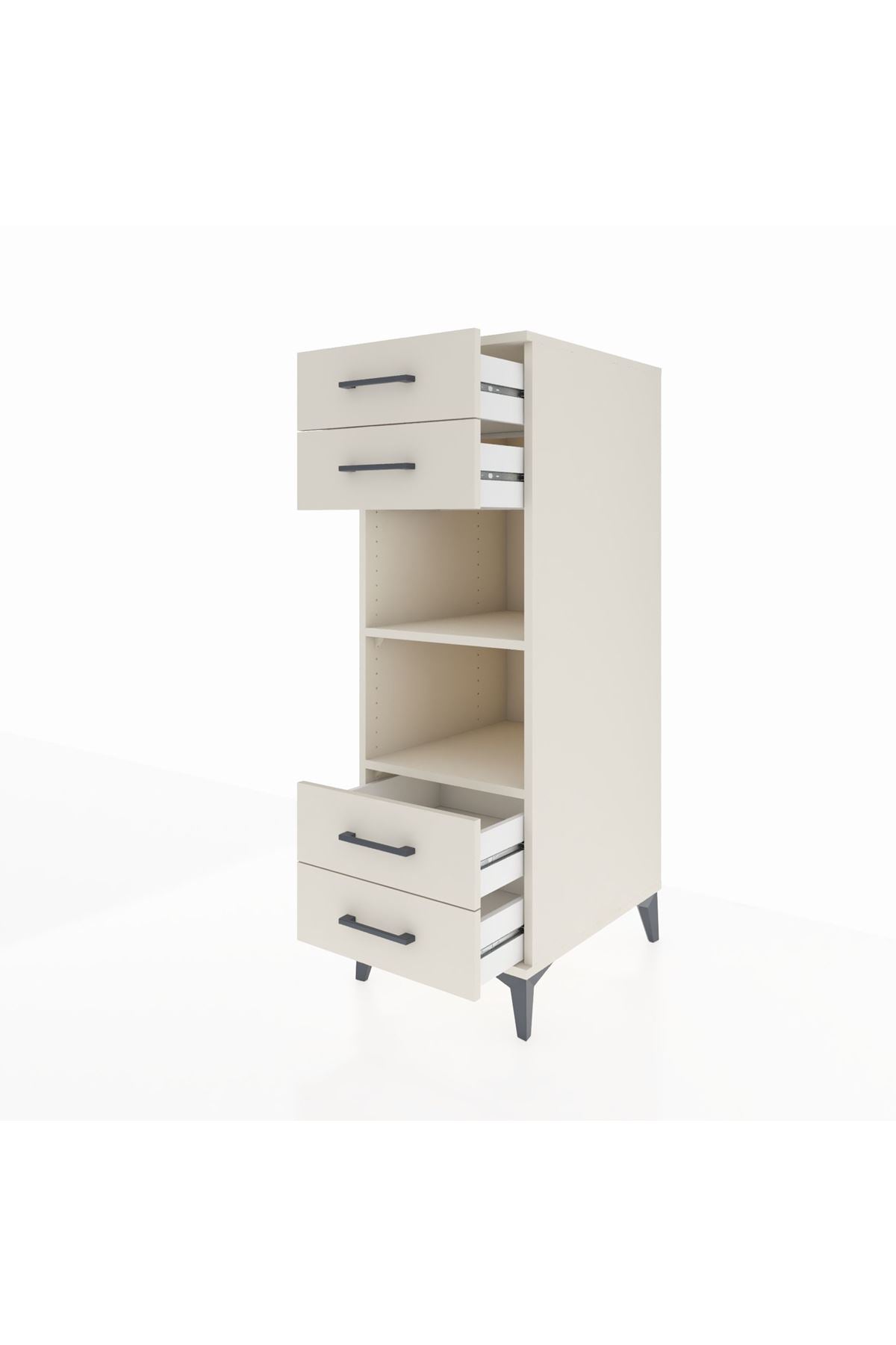 Kronos Dolap 2 Raflı 4 Çekmeceli 44x59x134 Aytaşı-Aytaşı