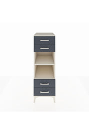 Kronos Dolap 2 Raflı 4 Çekmeceli 44x59x134 Aytaşı-Antrasit