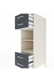 Kronos Dolap 2 Raflı 4 Çekmeceli 44x59x134 Aytaşı-Antrasit