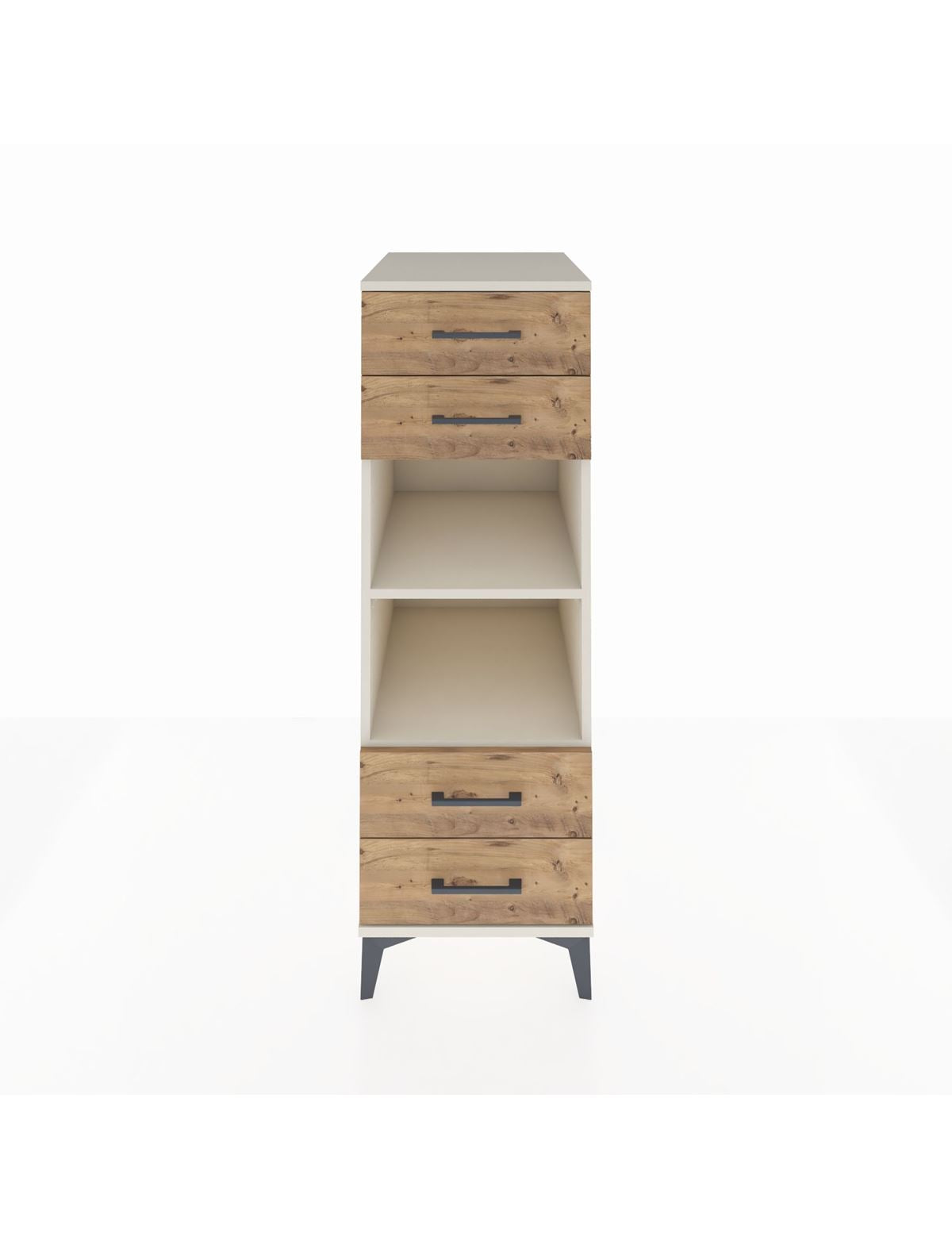 Kronos Dolap 2 Raflı 4 Çekmeceli 44x59x134 Aytaşı-Çam