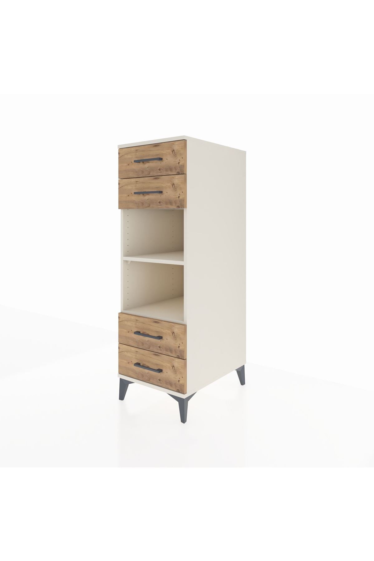 Kronos Dolap 2 Raflı 4 Çekmeceli 44x59x134 Aytaşı-Çam