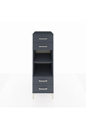 Kronos Dolap 2 Raflı 4 Çekmeceli 44x59x134 Antrasit-Antrasit