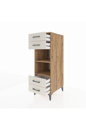 Kronos Dolap 2 Raflı 4 Çekmeceli 44x59x134 Çam-Aytaşı
