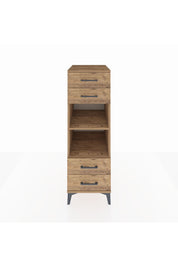 Kronos Dolap 2 Raflı 4 Çekmeceli 44x59x134 Çam-Çam