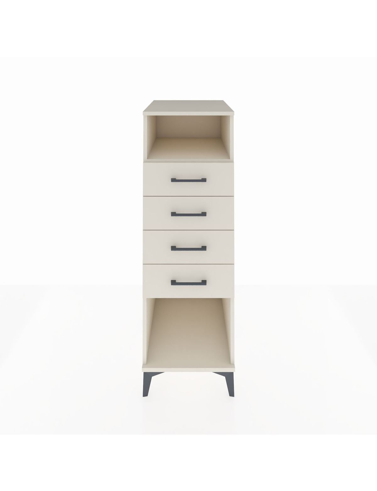 Kronos Dolap Tek Raflı 4 Çekmeceli 44x59x134 Aytaşı-Aytaşı