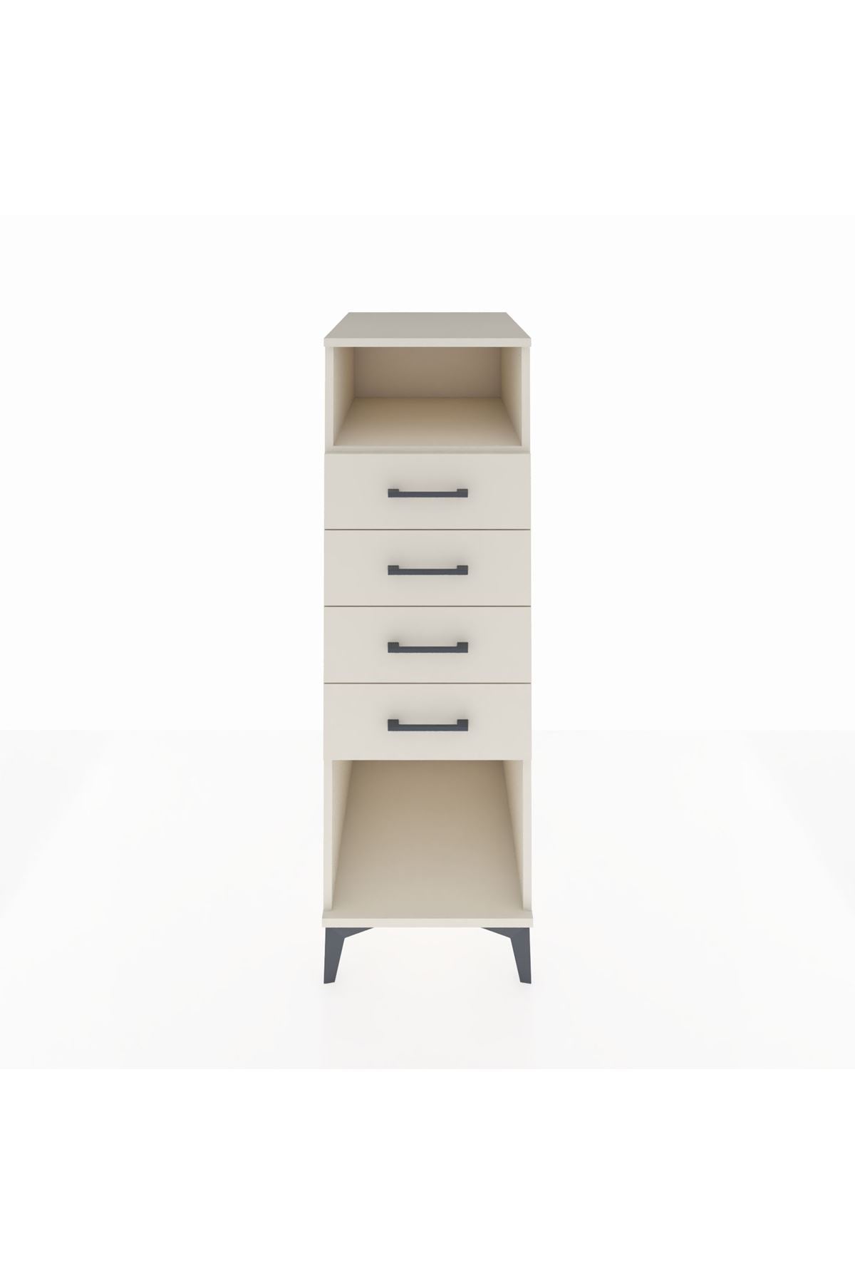 Kronos Dolap Tek Raflı 4 Çekmeceli 44x59x134 Aytaşı-Aytaşı