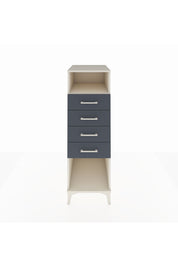 Kronos Dolap Tek Raflı 4 Çekmeceli 44x59x134 Aytaşı-Antrasit