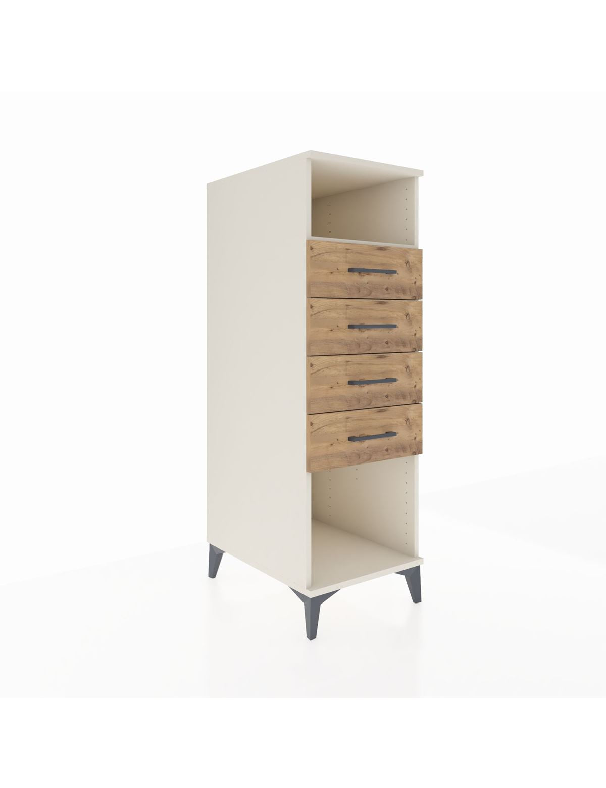 Kronos Dolap Tek Raflı 4 Çekmeceli 44x59x134 Aytaşı-Çam