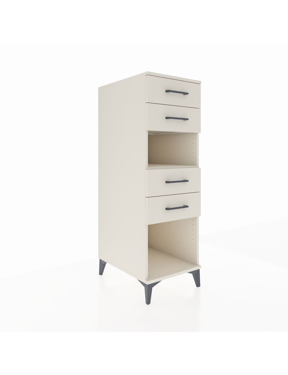 Kronos Dolap Tek Raflı 4 Çekmeceli 44x59x134 Aytaşı-Aytaşı