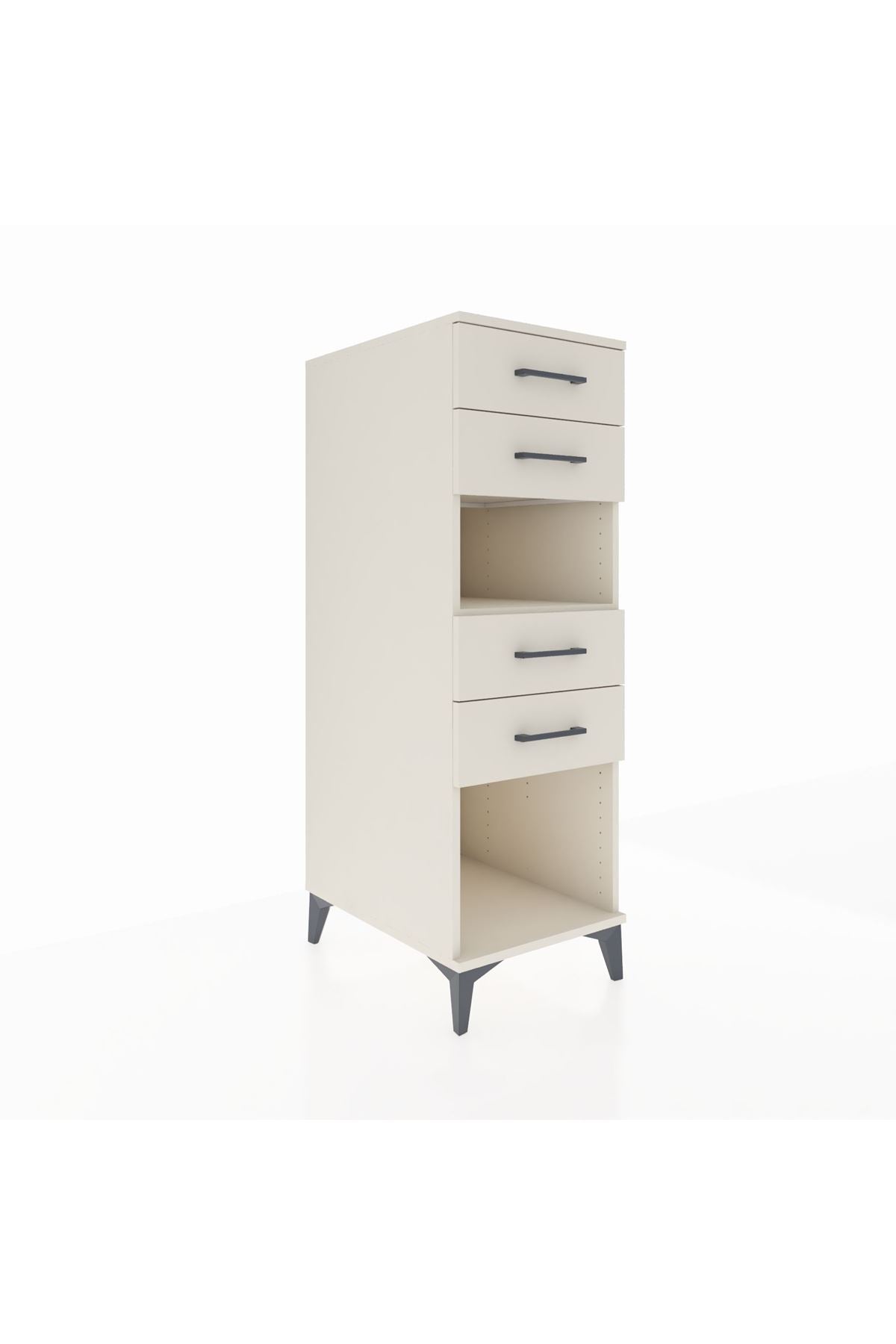 Kronos Dolap Tek Raflı 4 Çekmeceli 44x59x134 Aytaşı-Aytaşı