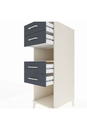 Kronos Dolap Tek Raflı 4 Çekmeceli 44x59x134 Aytaşı-Antrasit