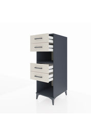 Kronos Dolap Tek Raflı 4 Çekmeceli 44x59x134 Antrasit-Aytaşı