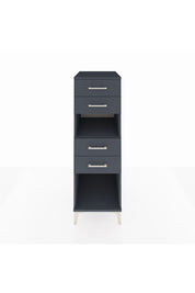 Kronos Dolap Tek Raflı 4 Çekmeceli 44x59x134 Antrasit-Antrasit