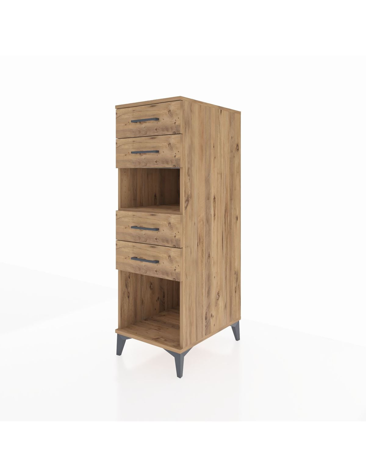 Kronos Dolap Tek Raflı 4 Çekmeceli 44x59x134 - S82M123V9C