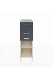 Kronos Dolap Tek Raflı 4 Çekmeceli 44x59x134 Aytaşı-Antrasit