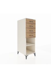 Kronos Dolap Tek Raflı 4 Çekmeceli 44x59x134 Aytaşı-Çam